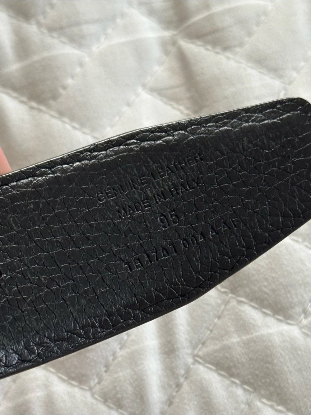 Tom Ford Signature T Buckle Grain Leather Belt Reversible Black Brown, Size 95